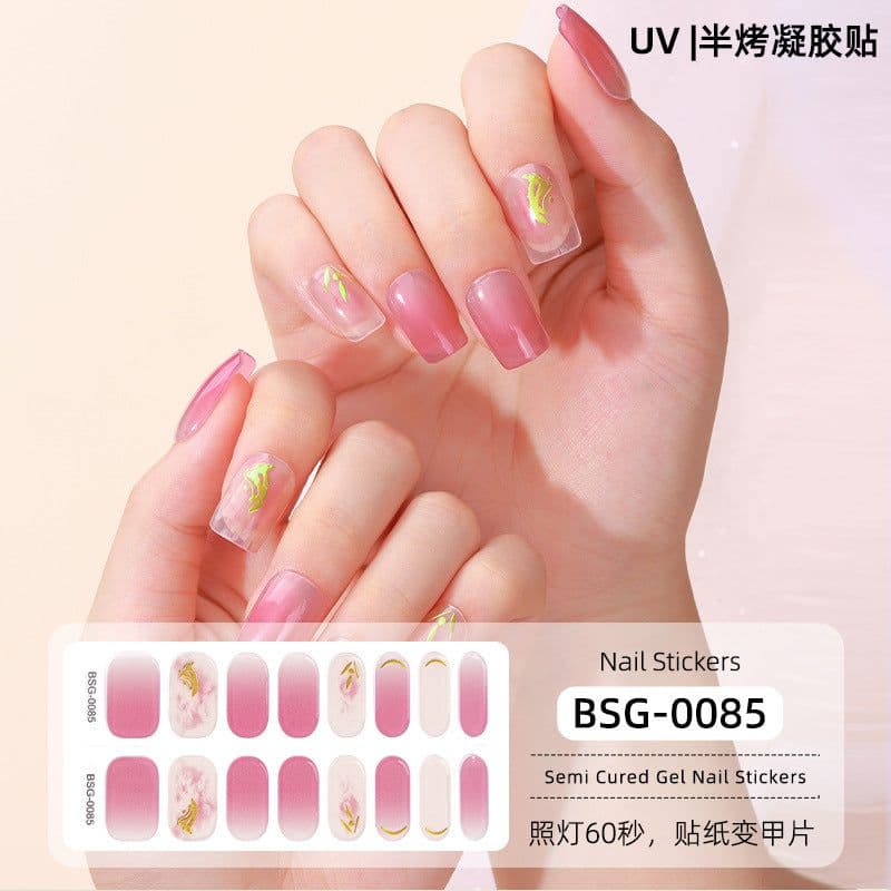 image-Gel Nail Stickers - Star Pattern Princess Series