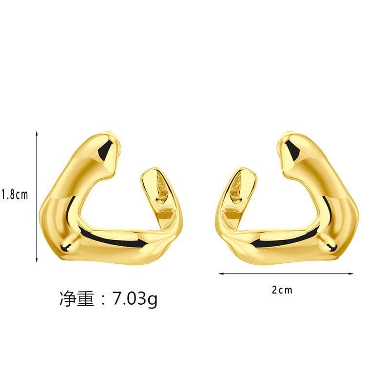 image-French Elegant Earrings - Retro Metal Style