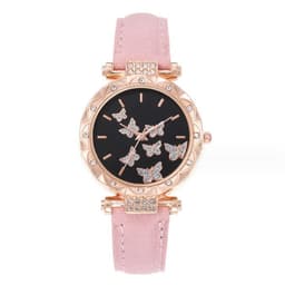 image-Douyin Women's Butterfly Digital Watch - Fashionable Simple