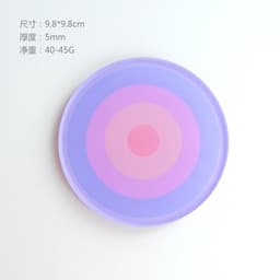 image-Simple Acrylic Coaster - Heat Insulation