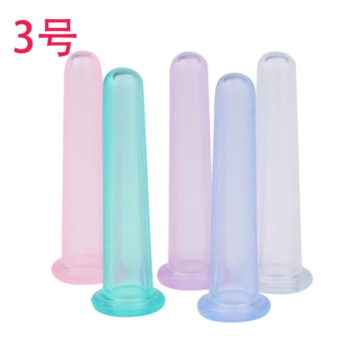 image-Spot high-transparency silicone cupping device, household vacuum massage cup, food-grade moisture-absorbing silicone cupping