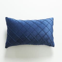 image-Dutch Velvet Plaid Waist Pillow Purple 30×50cm