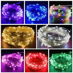 image-Xincheng Solar String Lights Purple Remote Control