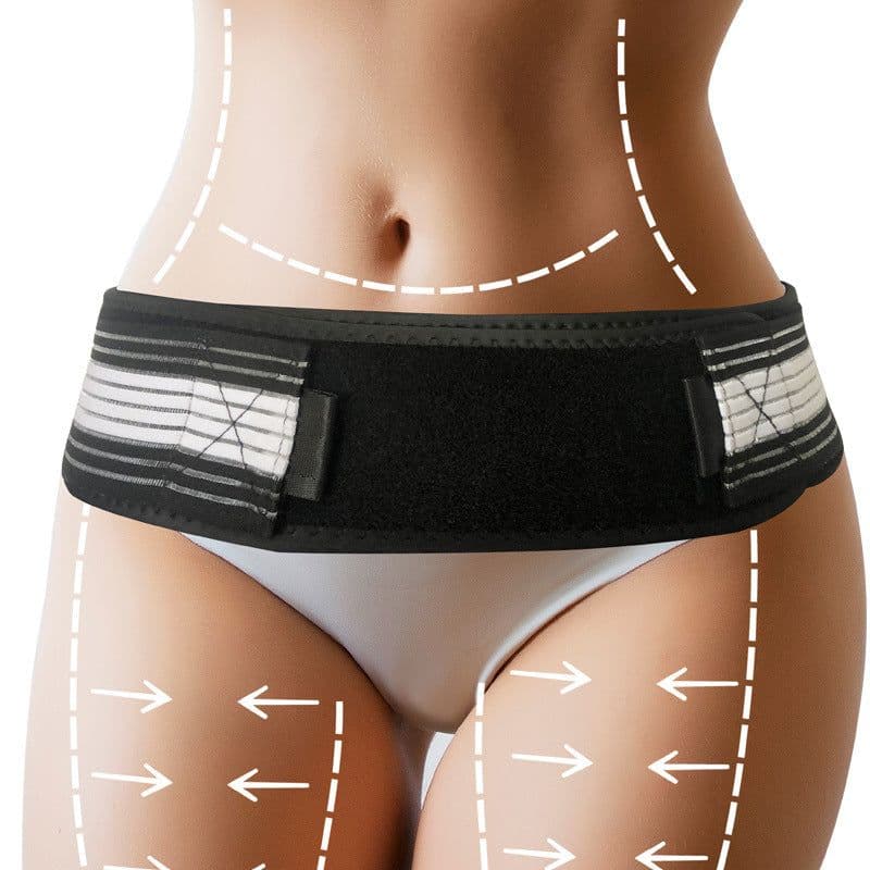 image-Postpartum Abdominal Belt - Black Neoprene