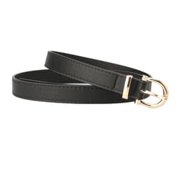 image-Korean Fashion Belt for Ladies - Imitation Leather, Alloy Buckle, Decorative Thin Jeans Belt