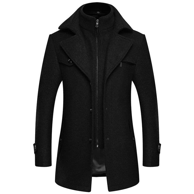 image-Lansboter Wool Coat Men Grey 4XL Winter