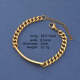 image-RUMNVNTY Stainless Steel Couple Bracelet