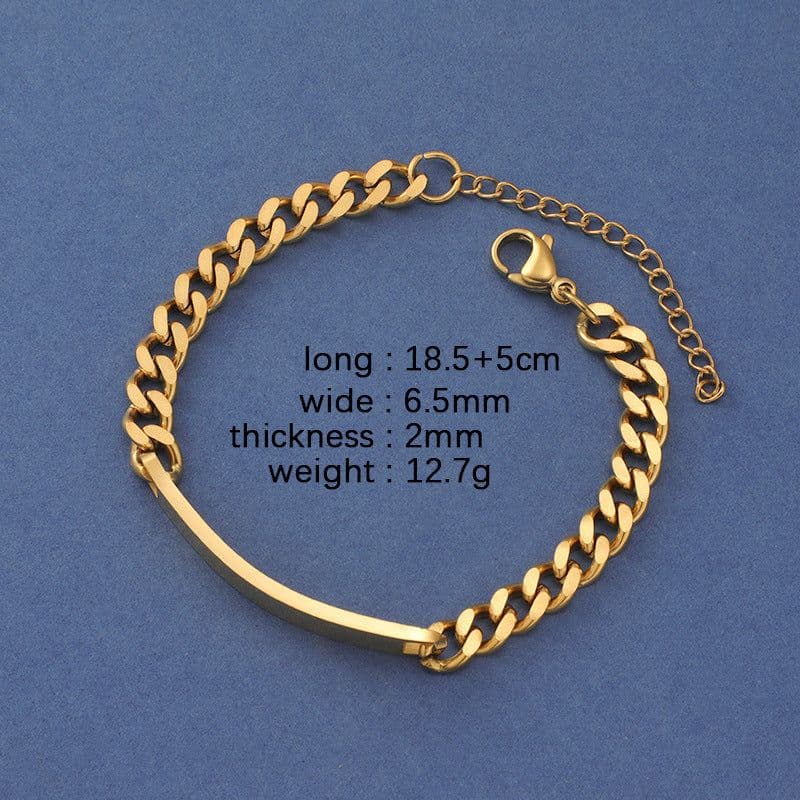 image-RUMNVNTY Stainless Steel Couple Bracelet