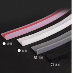 image-Silicone Water Blocking Strip - Black Self-Adhesive