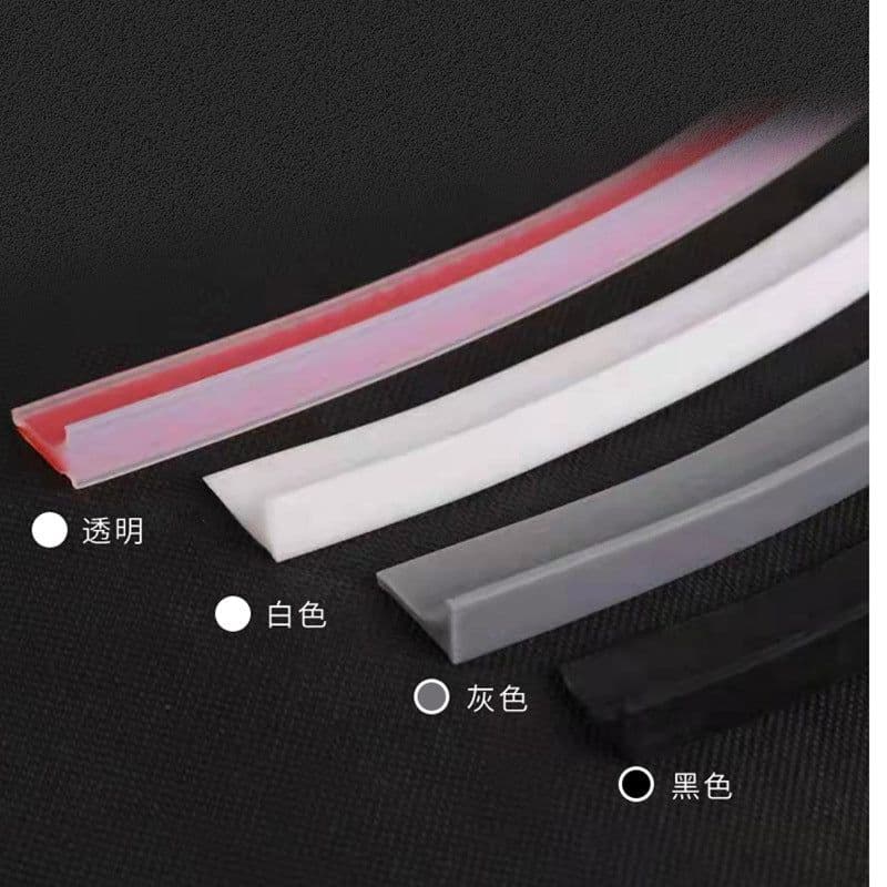 image-Silicone Water Blocking Strip - Black Self-Adhesive
