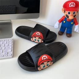 image-Summer Cartoon PVC Slippers for Women - Thick Sole One Size