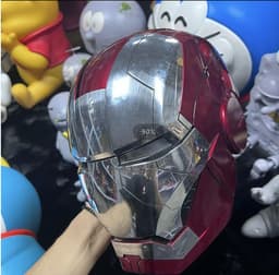 image-Jarvis Iron Man Helmet MK50 - 62cm Head Circumference - ABS Polished Ornament