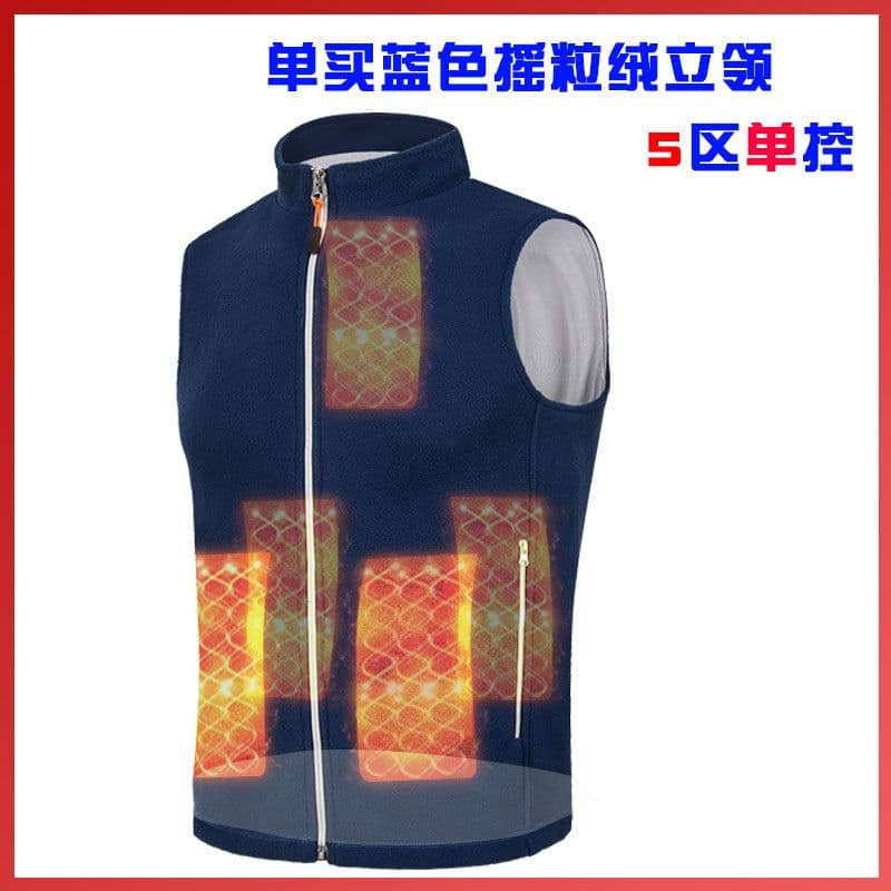 image-Warm Velvet Three-Speed Heating Vest - Men's Polar Fleece, XXXL