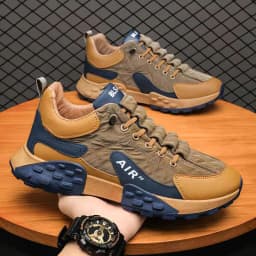 image-Cross-border wholesale sneakers 2023 new spring and autumn men's shoes casual breathable sports shoes men's thick-soled dad shoes