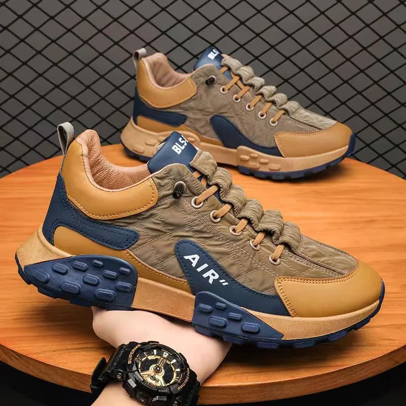 image-Cross-border wholesale sneakers 2023 new spring and autumn men's shoes casual breathable sports shoes men's thick-soled dad shoes
