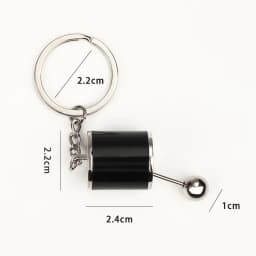 image-Cross-border wholesale car modification key chain speed and passion key male car pendant metal gear key chain