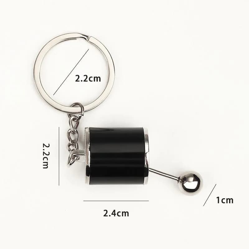 image-Cross-border wholesale car modification key chain speed and passion key male car pendant metal gear key chain