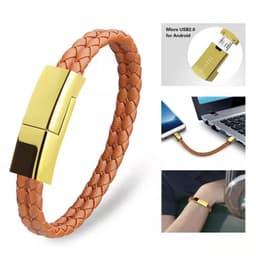 image-USB Type-C Charging Cable Bracelet - Leather