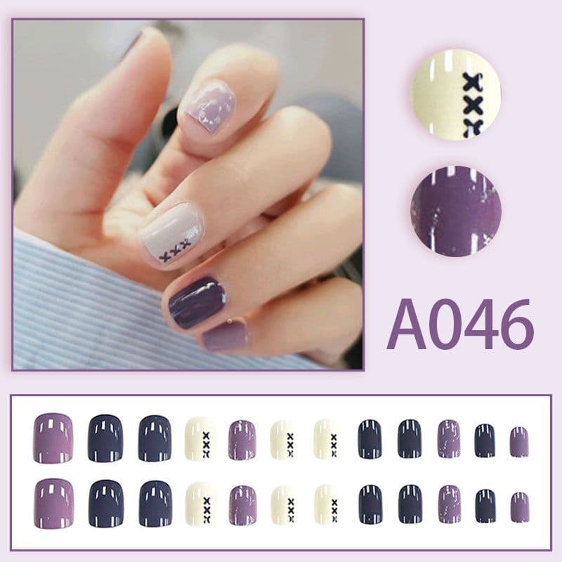 image-Internet celebrity new fake nails wearable nails finished nail patches nail art patches removable nail patches nail art accessories