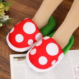 image-slippers warm home cute cotton shoes one piece dropshipping