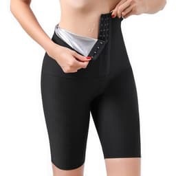 image-Women's High Waist Yoga Fitness Shorts - European & American Fit Sweat Pants