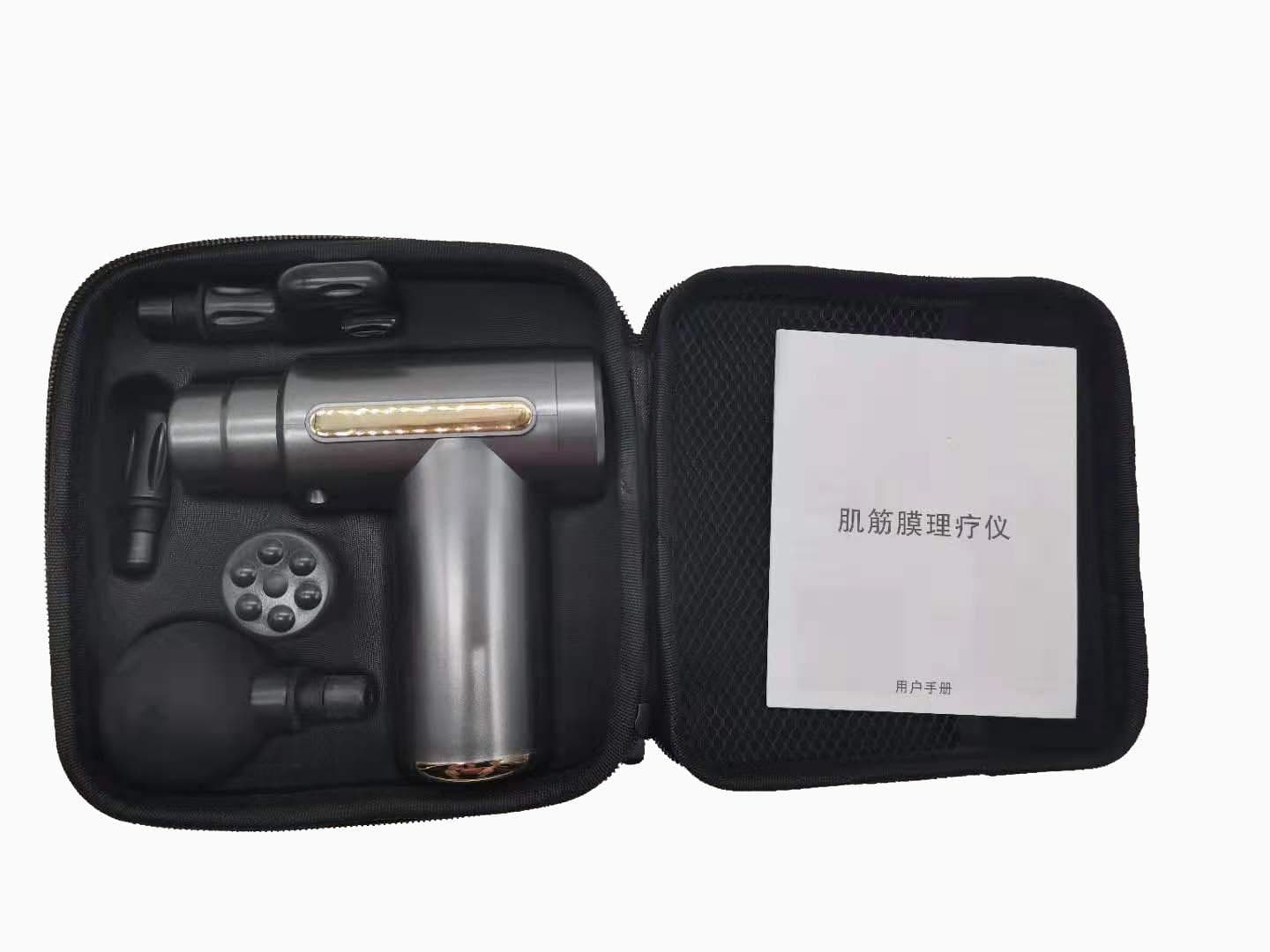 image-Pocket Mini Fascia Gun - 4 Heads 5 Gears Massager