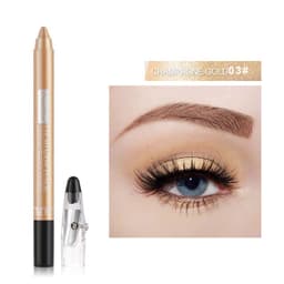 image-Cross-border eyeshadow pen, eyeliner, eyeshadow stick, eyeshadow silkworm pen, pearlescent eyeshadow pen with pencil sharpener, foaming pen