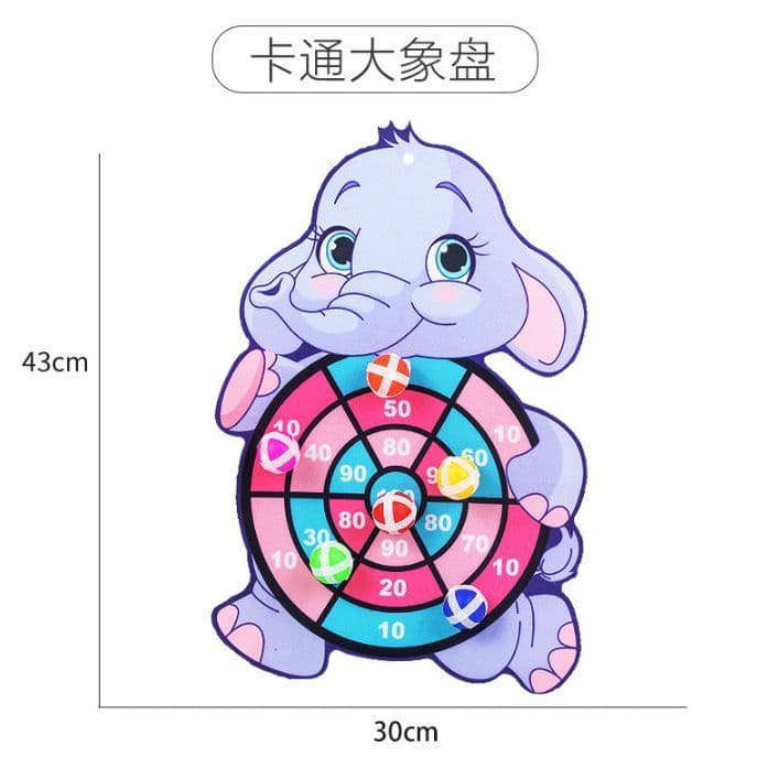 image-Children's Darts Target - Indoor/Outdoor Sticky Ball Game, Little Squirrel