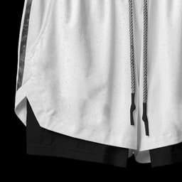 image-Men's Sports Shorts - Black Breathable Gym Training