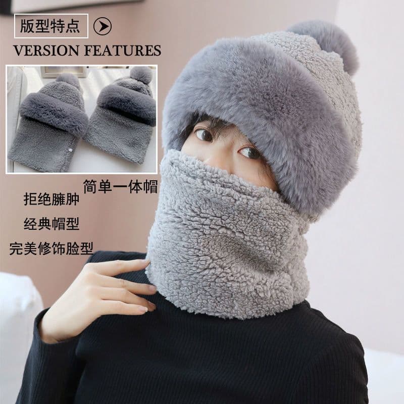 image-Fleece Balaclava Hat - Windproof Winter Warm Adult