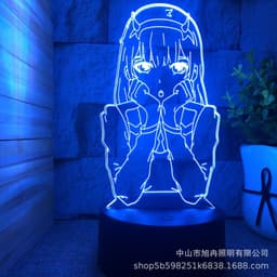 image-3D Night Light LED USB Desk Lamp Touch Remote Control Modern Minimalist