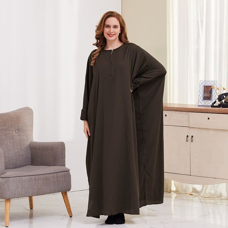 image-Xueguo Muslim Dress - Blue Swing Long Sleeve
