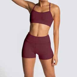 image-Summer Fitness Yoga Shorts - Women's 2021 XL Solid Color