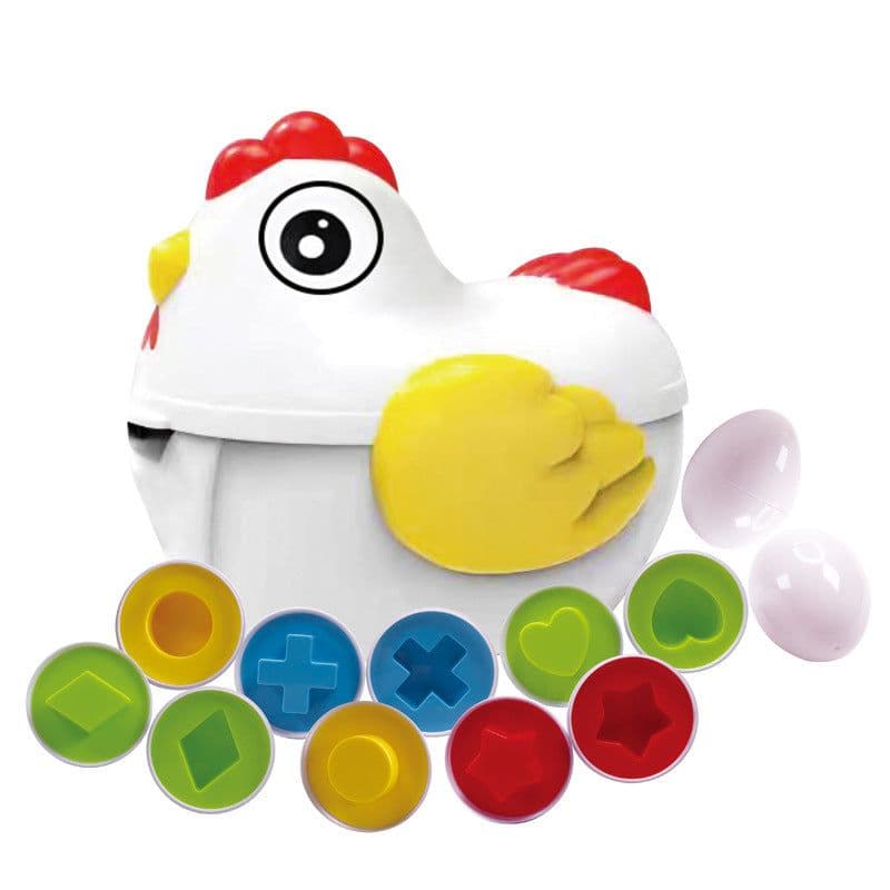 image-Cross-border special for smart egg pairing twisted egg recognition color children's educational early education assembled toy simulation egg box