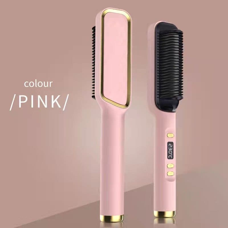 image-Hot Selling LCD Hair Straightener Comb - Ionic
