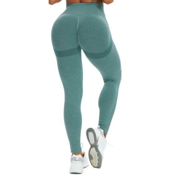 image-Jieyue Yoga Pants High Waist Hip Lift Dark Green L