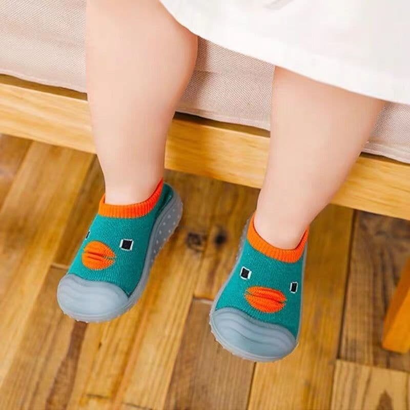 image-Baby Walker Sock Shoes - Ducks Beige 25