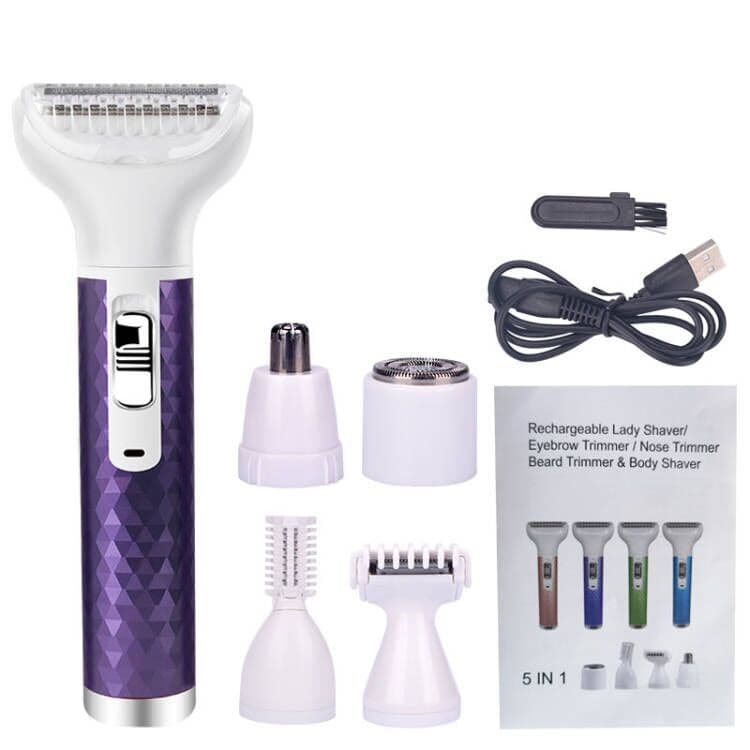 image-Electric Multi-Function Shaver for Women - USB Green