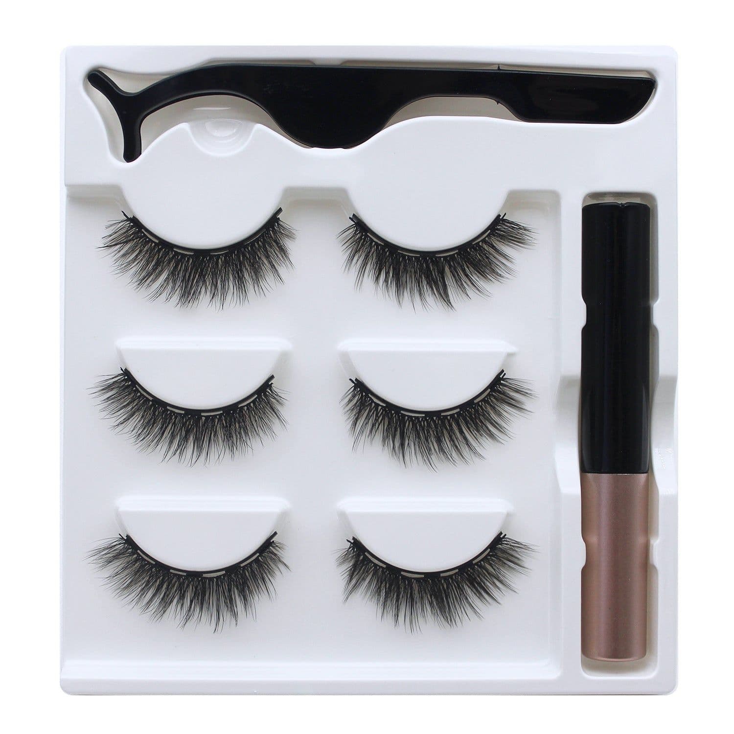 image-Magnetic False Eyelashes 5 Pairs 8-15mm Thick