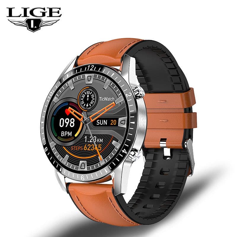 image-LIGE/Bangwei Multifunctional Smart Watch Bluetooth Call Pedometer Blood Pressure Heart Rate Detection Waterproof Watch
