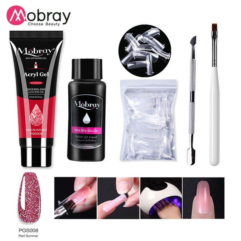 image-Manicure Crystal Extension Glue Set 5-Piece Full Set Explosive Style Nail Tools