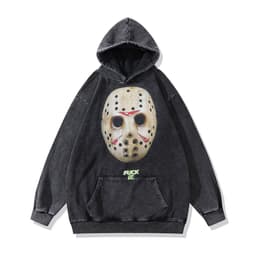 image-Cotton Fleece Hoodie - Kangaroo Pocket Loose Fit XXL