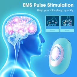 image-Rechargeable EMS Micro-Current Sleep Aid - Green 15 Gears LED Display