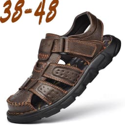 image-Tuttle Men's Cork Sandals - Black Size 48