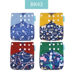 image-Happyflute 4-Pack Washable Training Pants - Waterproof Diapers for Infants 1-3 Years Old