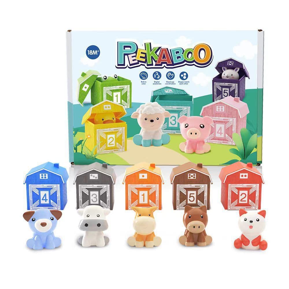image-Rainbow House Montessori Counting Toys - Dinosaur Series 5-Pack for Kids