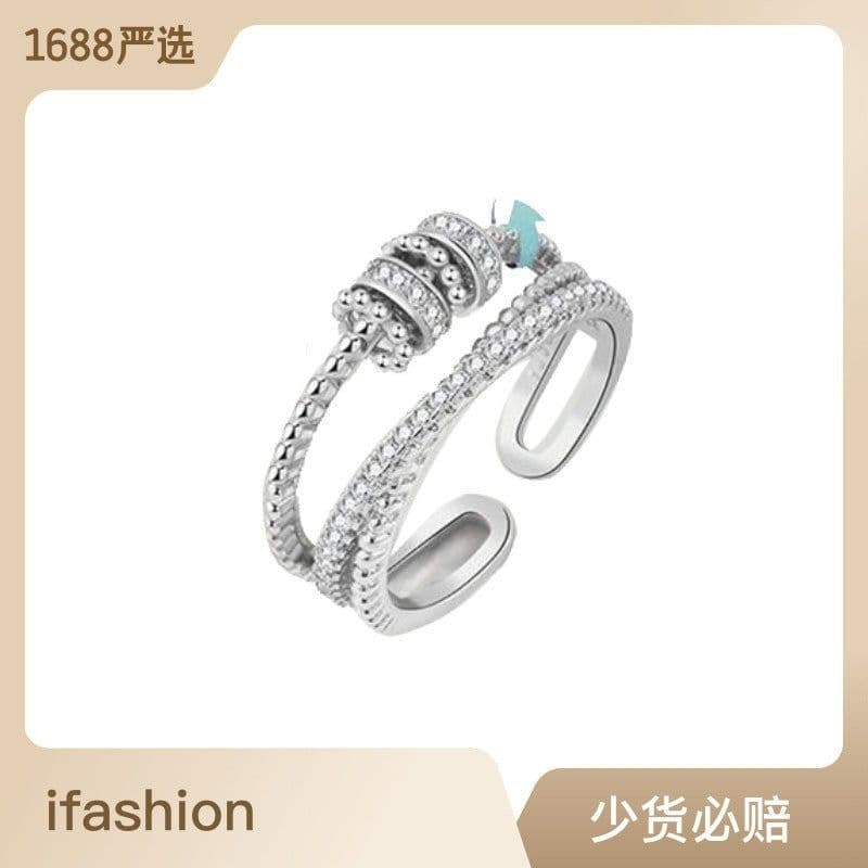 image-Rose Gold Spinning Ring - Copper Micro-Inlay