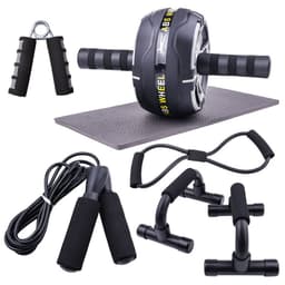 image-LEATOU Ab Wheel 7-Piece Indoor Fitness Equipment Set - LT-TZ32