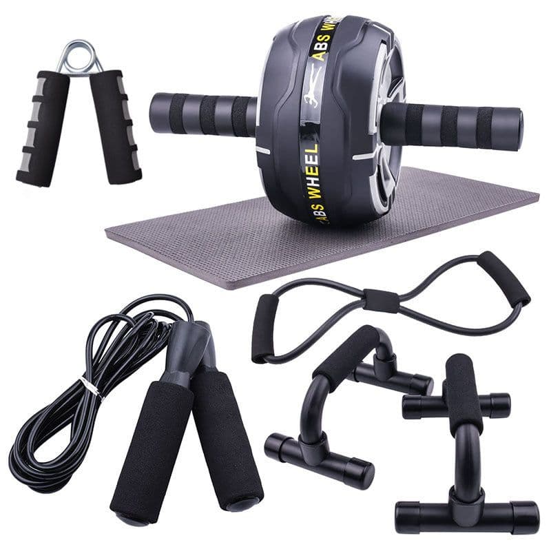 image-LEATOU Ab Wheel 7-Piece Indoor Fitness Equipment Set - LT-TZ32