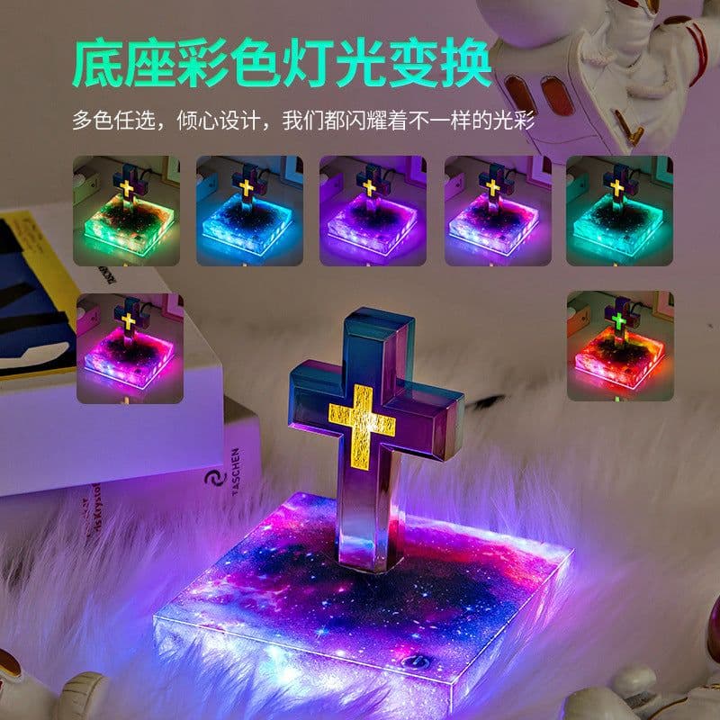 image-Magnetic Levitation Starry Sky Book Base Lamp